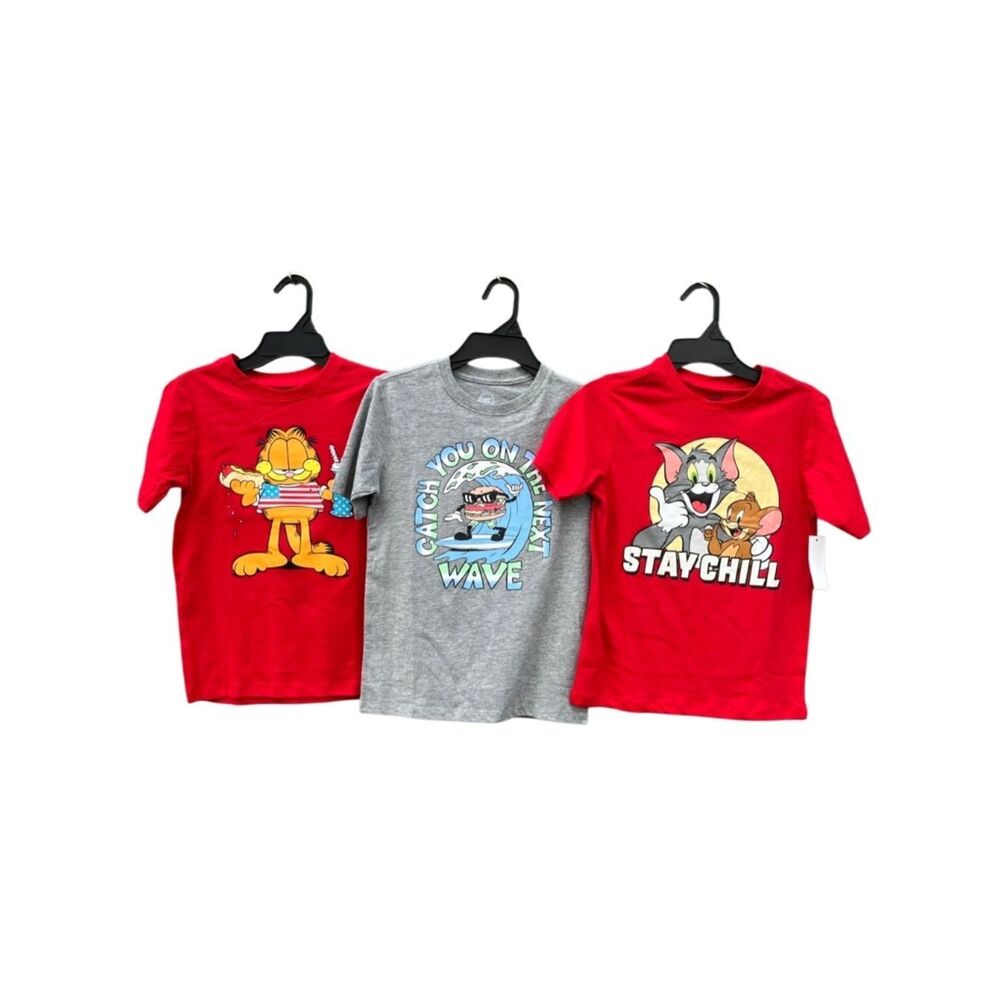 Graphic Short Sleeve Tee 3-Pack Size M